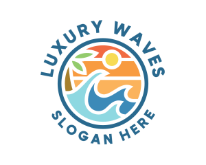 Tropical Summer Wave logo design