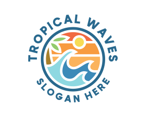 Tropical Summer Wave logo design