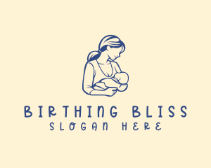 Midwife - Childcare Baby Mother logo design