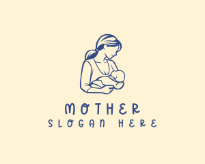 Childcare Baby Mother logo design