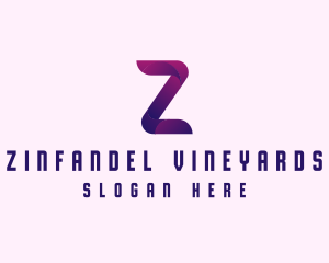 Purple Software Letter Z logo design