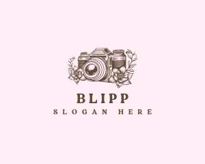 Camera Photography Floral Logo