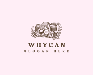 Camera Photography Floral Logo