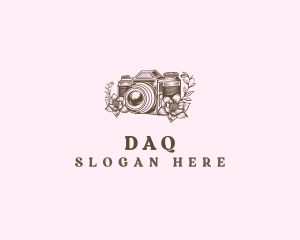 Camera Photography Floral Logo