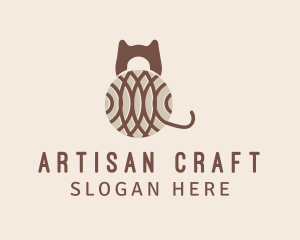 Craft - Crochet Cat Craft logo design