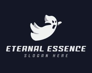 Ghost Scare Haunted logo design