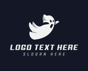 Scary - Ghost Scare Haunted logo design