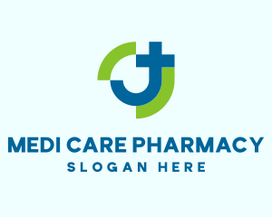 Pharmacist - Abstract Modern Medical Cross logo design