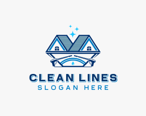 Pressure Washing Sanitation logo design