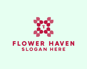 Feminine Flower Petals logo design