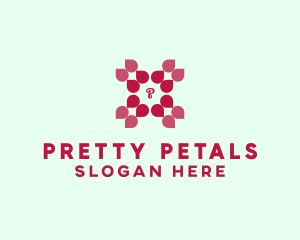 Feminine Flower Petals logo design