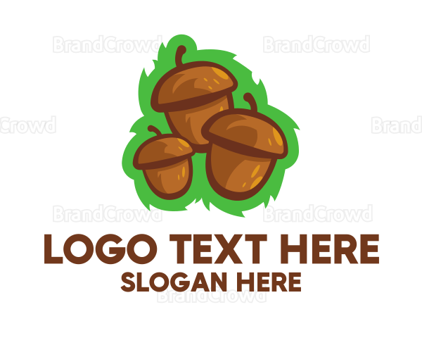 Three Acorn Nuts Logo