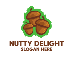 Three Acorn Nuts logo design