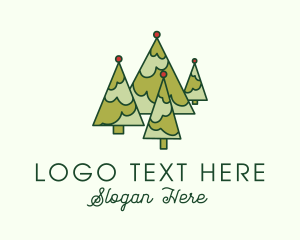 Xmas - Pine Tree Park logo design