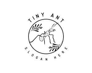 Nature Plant Ant logo design