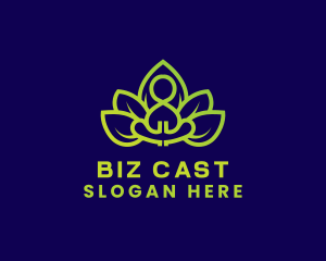 Flower Yoga Meditation Logo