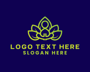 Flower Yoga Meditation Logo