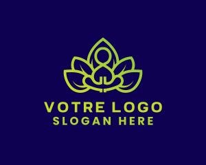 Flower Yoga Meditation Logo