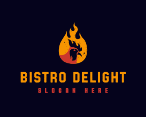 Fire Chicken Bistro logo design