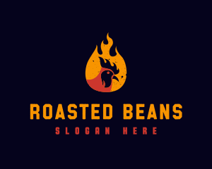 Roasted - Fire Chicken Bistro logo design