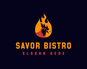 Fire Chicken Bistro logo design