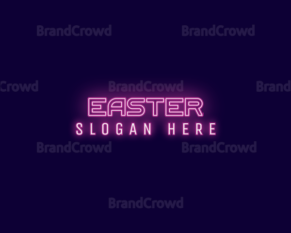 Futuristic Neon Glow Logo