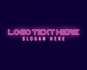 Streamer - Futuristic Neon Glow logo design