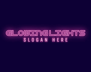 Futuristic Neon Glow logo design