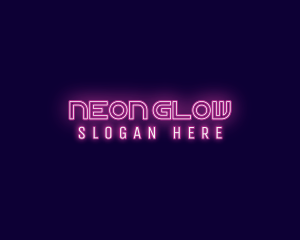 Futuristic Neon Glow logo design