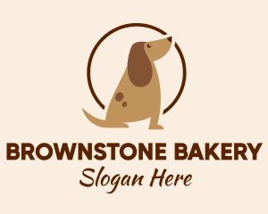 Brown Pet Dog Sitting logo design