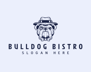 Hat Bulldog Pet logo design