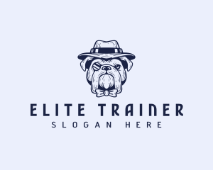 Hat Bulldog Pet logo design