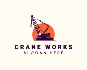 Crane - Construction Crane Equipment logo design