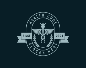 Medicine - Caduceus Medicine Pharmaceutical logo design