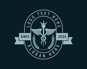 Medicine - Caduceus Medicine Pharmaceutical logo design