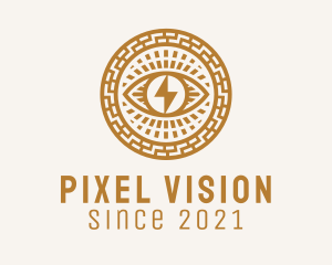 Visual - Astral Electric Eye logo design