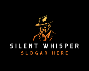 Detective Spy Smoking logo design