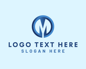 Consultancy - Technology Coin Letter M logo design