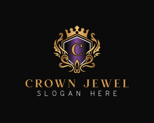 Headdress - Crown Deluxe Royal logo design