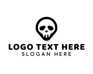 Death - Skull Gamer Esports logo design