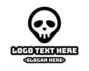 Cranium - Black Skull Esports logo design