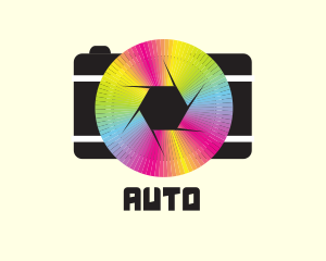 Rainbow Camera Shutter Logo