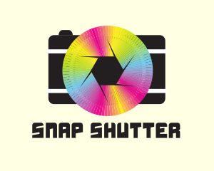 Shutter - Rainbow Camera Shutter logo design
