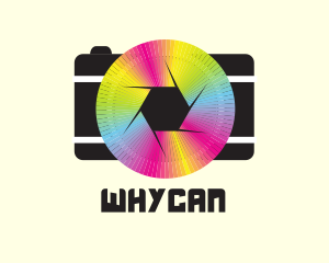 Spectrum - Rainbow Camera Shutter logo design