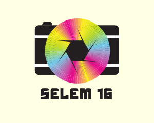 Rainbow Camera Shutter logo design