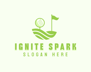 Golf Tournament Golfer Logo