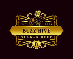 Honey Bee Apiculture logo design