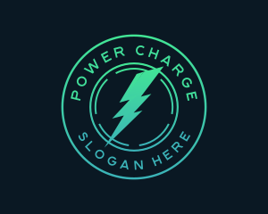 Power Lightning Bolt logo design