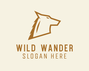 Wild Wolf Animal  logo design