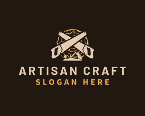 Craft - Saw Wood Crafting logo design